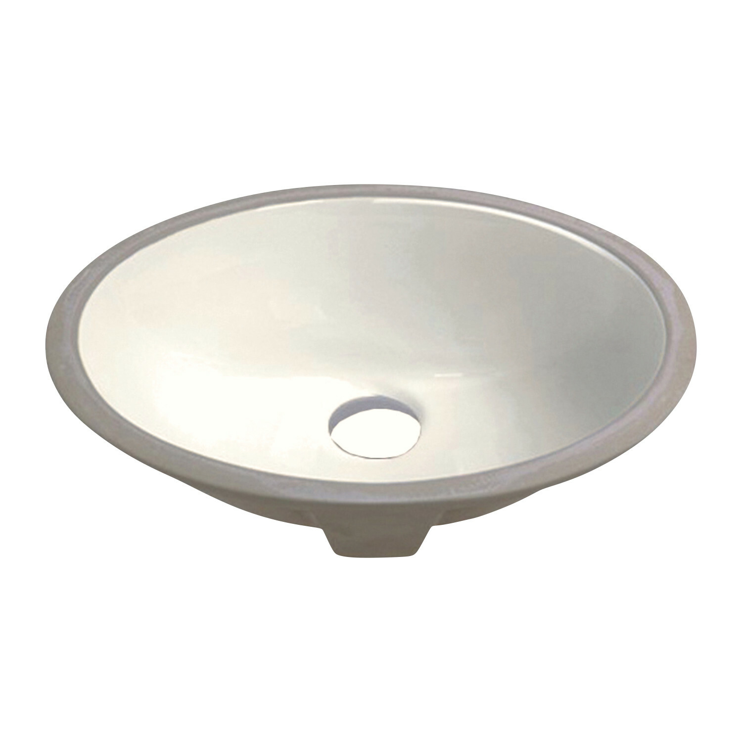 Pond Oval Undermount Bathroom Vanity Sink, 16-7/8″ X 13-7/8″, Ivory Porcelain
