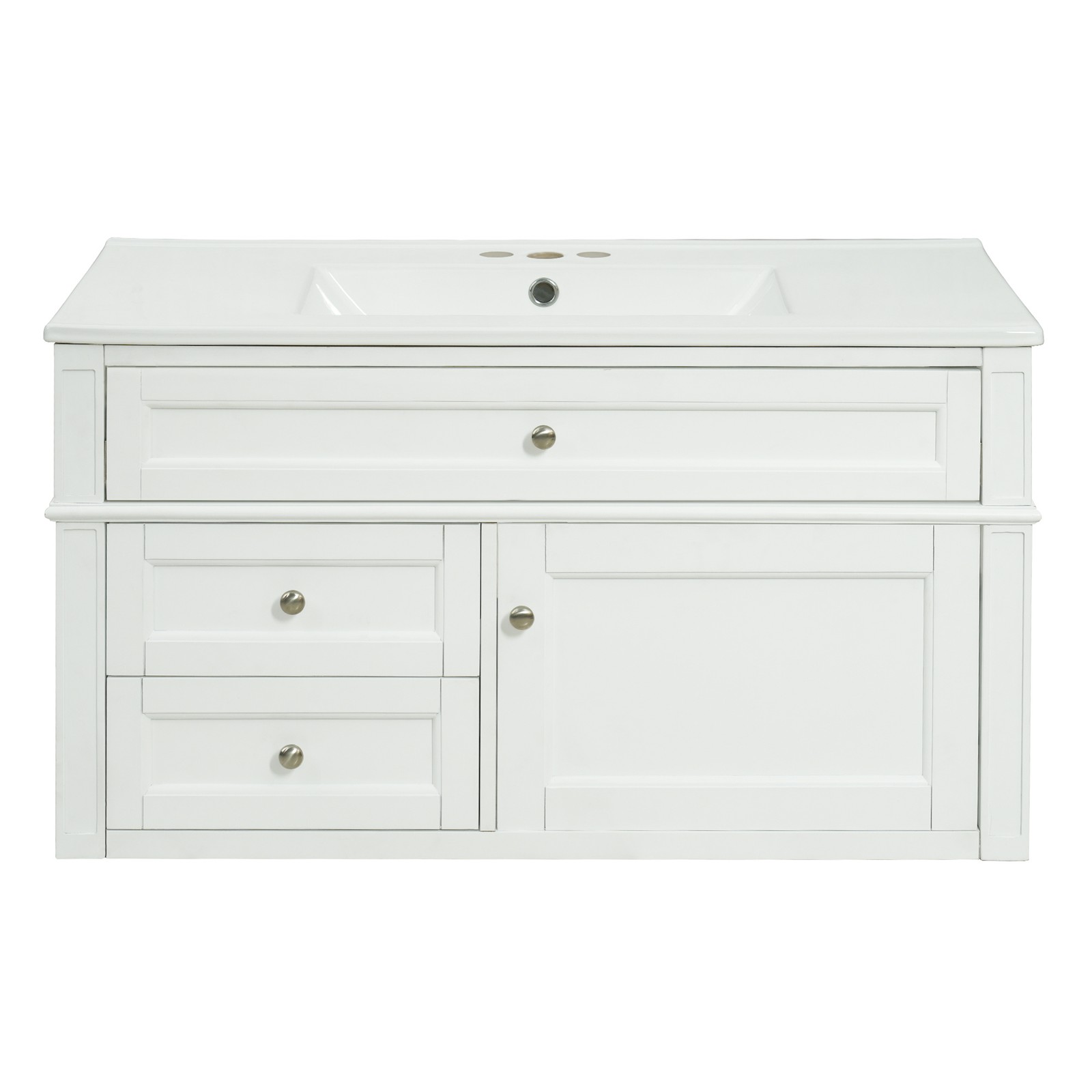 FUNIDEE 36inch Floating Bathroom Vanity Set Storage Cabinet with Sink Combo