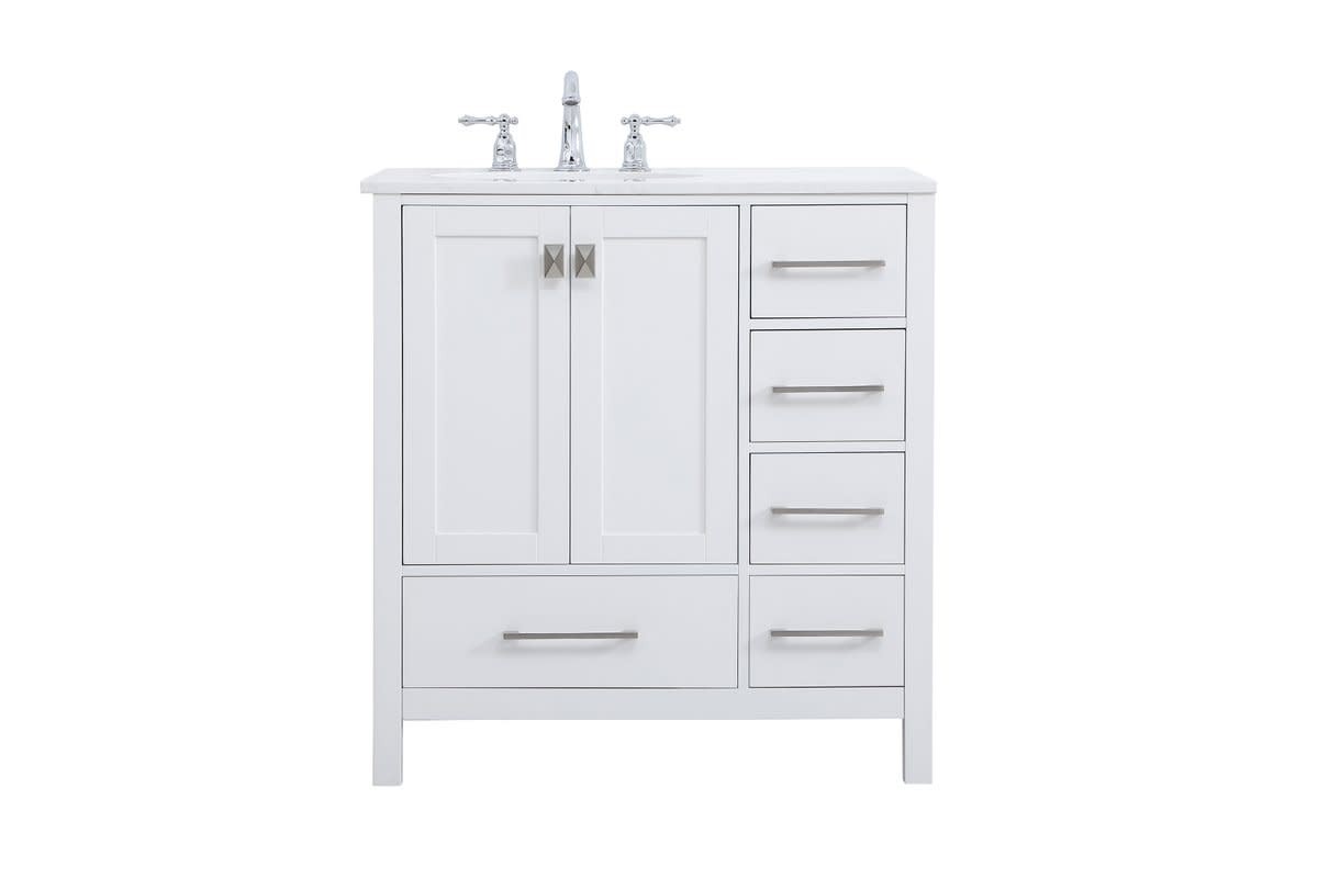 Elegant Lighting VF18832 Irene 32″ – White