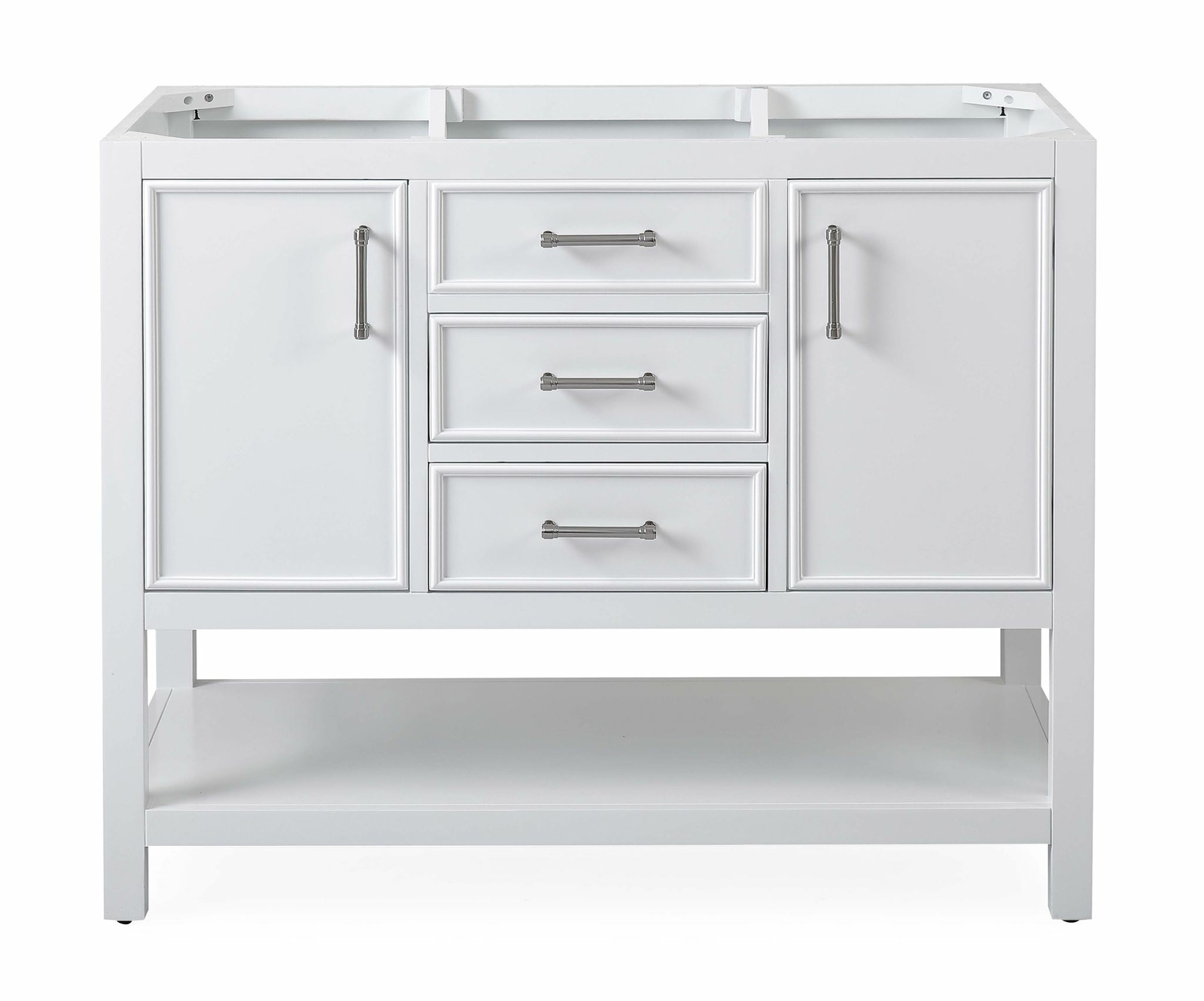 42 inch White Color Finish Single Sink Bathroom Vanity – Felton SKU