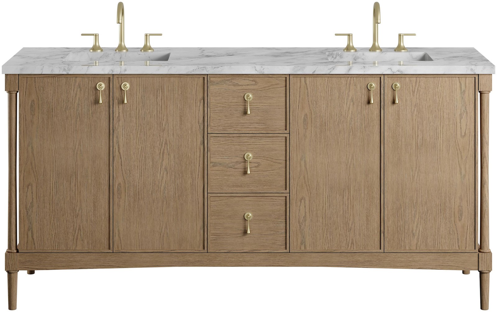 James Martin Vanities D680-V72-3CAR Kinnsden 72″ – Sable Oak