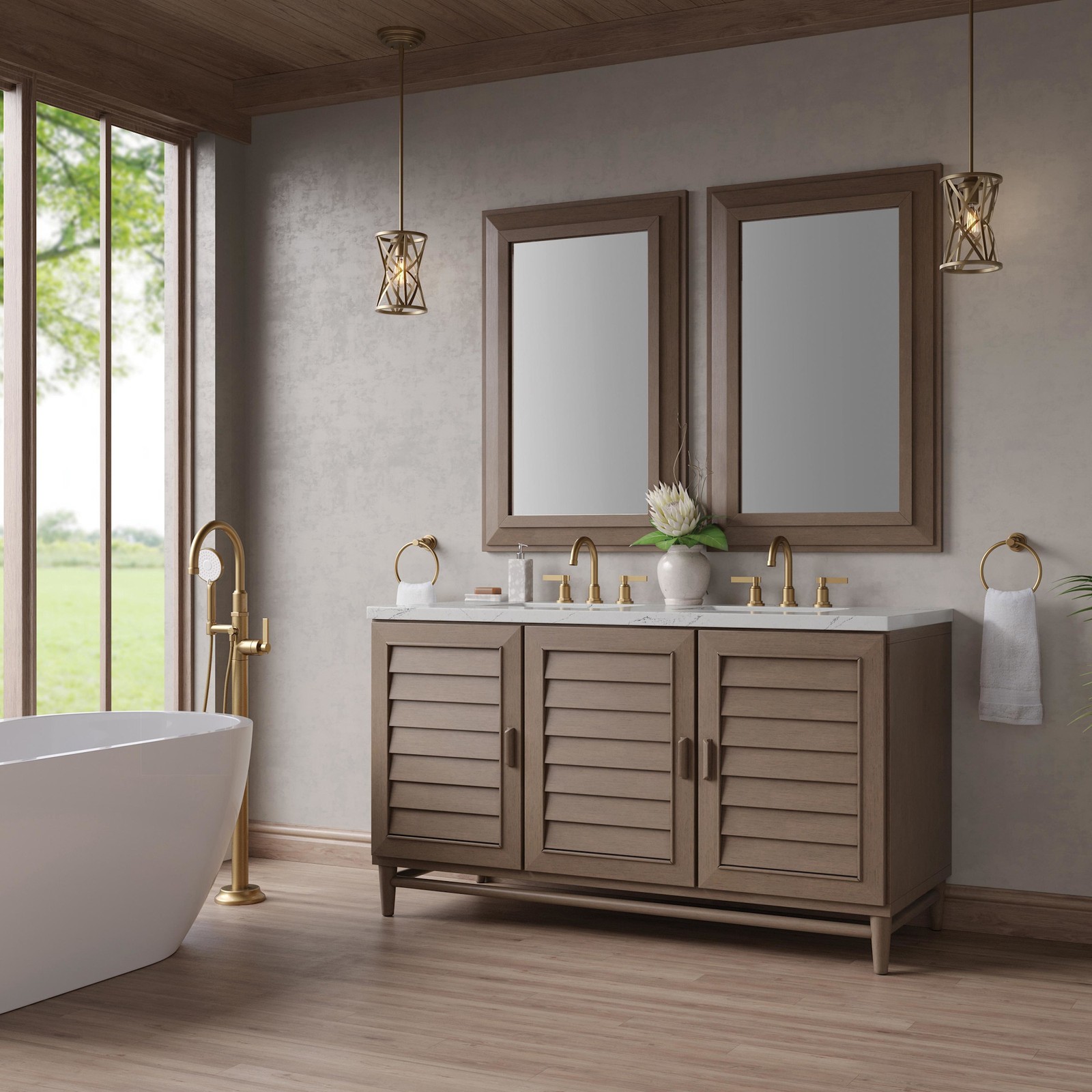 James Martin Vanities 620-V60D-3ENC Portland 60″ – Wood