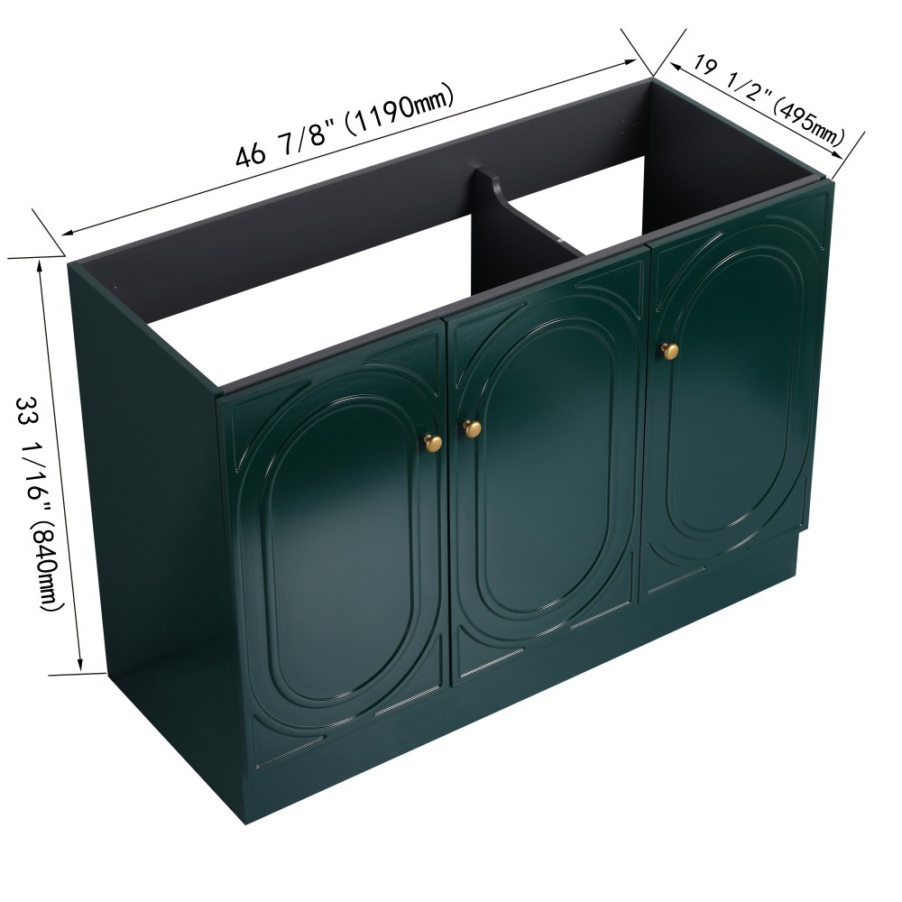 Freestanding Bathroom Vanity with Two Soft-Close Cabinet Doors