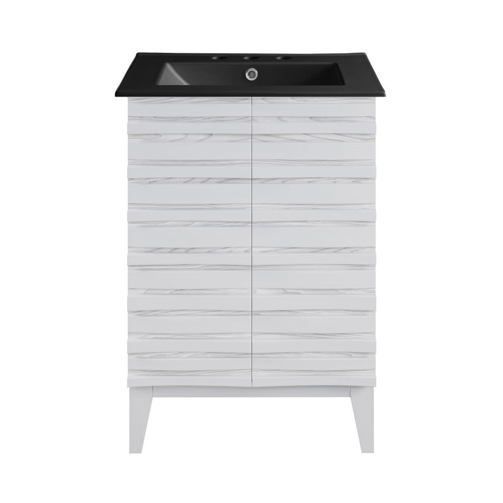 Swiss Madison SM-BV470-3 Cascade 24″ – Brown Oak / White