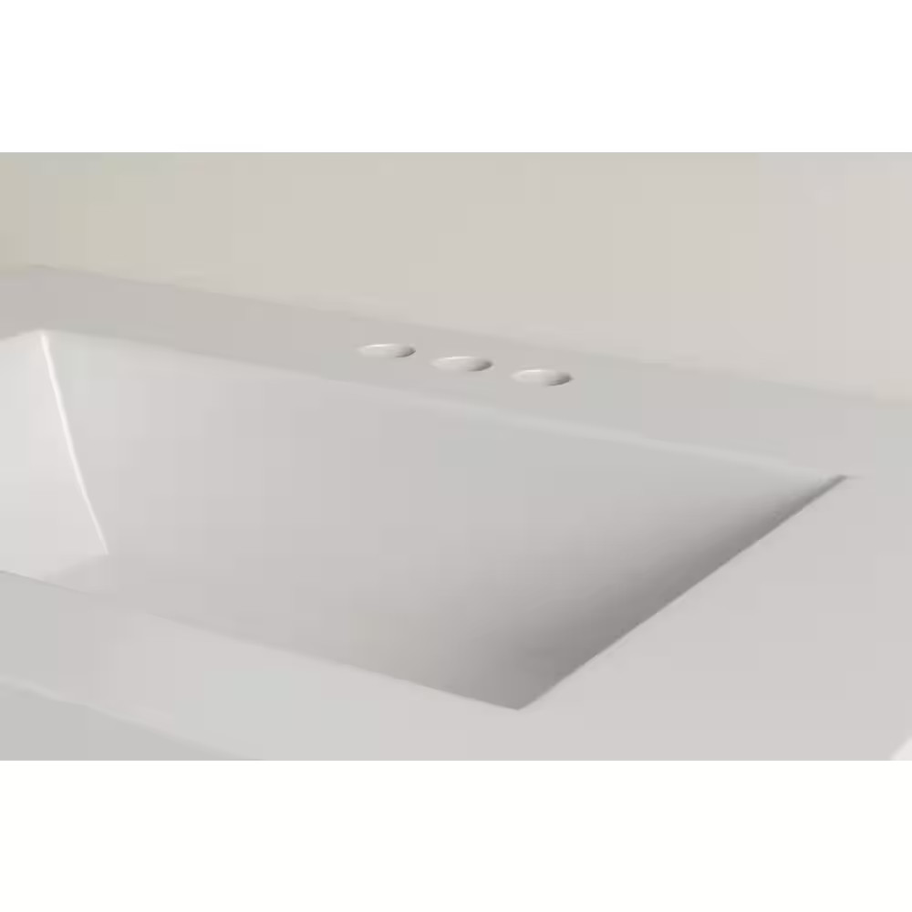 Cargrove 30 In. Single Sink Freestanding Oak Bath Vanity with White Resin Compos