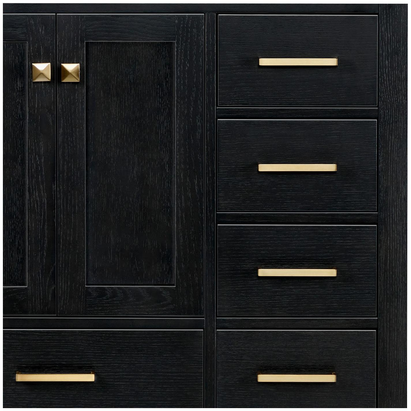 Ariel A037SLWQOVO Cambridge 37″ – Brown Oak / Pure White Quartz / Satin Brass