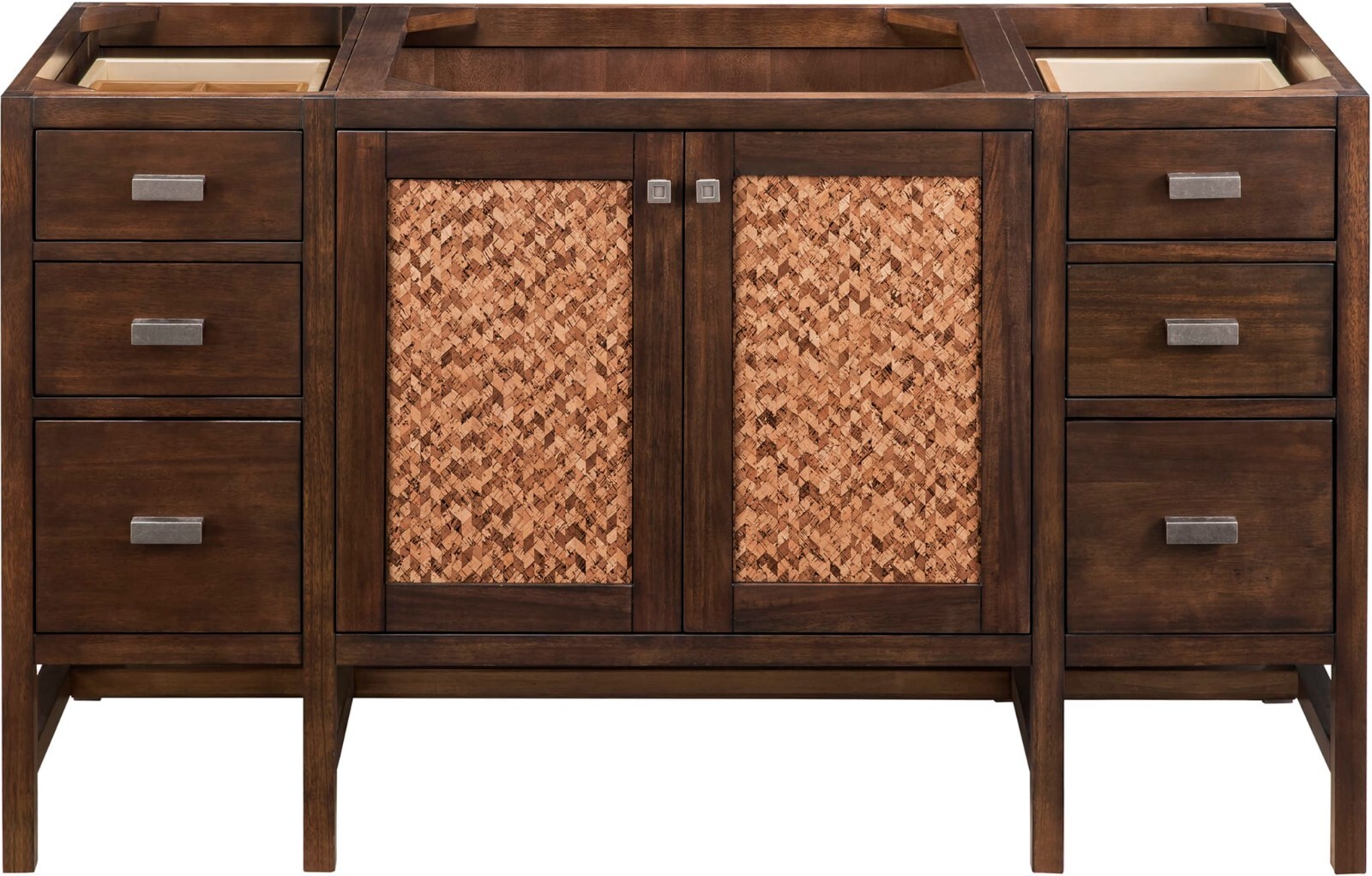 James Martin Vanity E444-V60S-MCA & Arctic Fall Solid Top, Exclude Sink & Faucet
