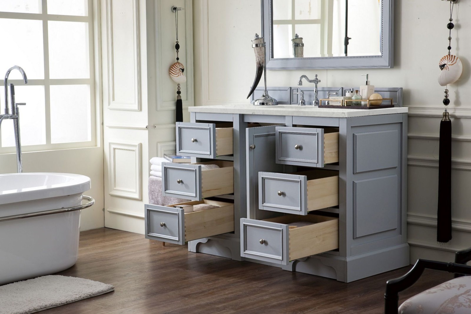 James Martin Vanities 825-V48-3EJP De Soto 48″ – White
