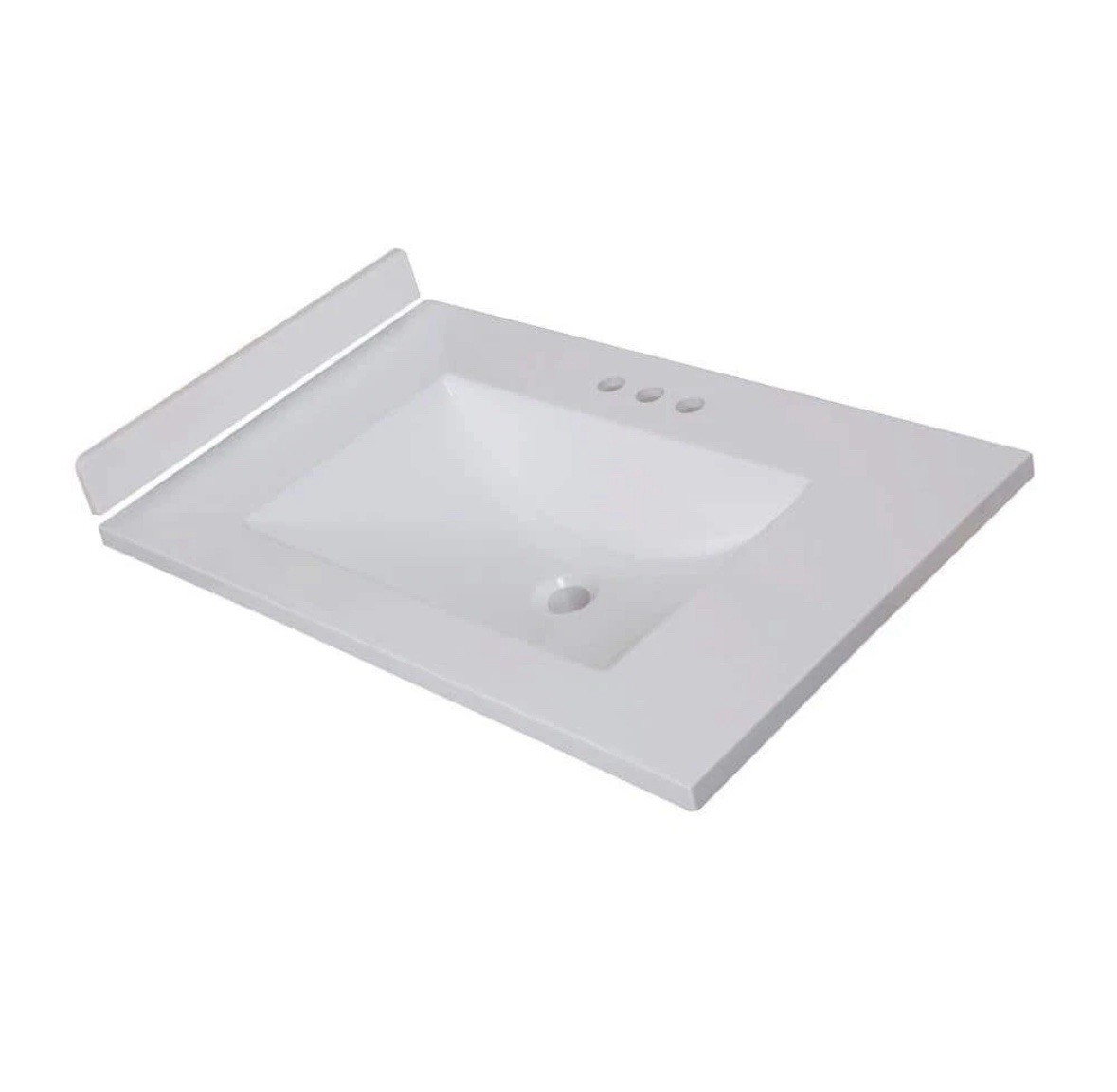St. Paul 18 in. W Cultured Marble Vanity Sidesplash in White.