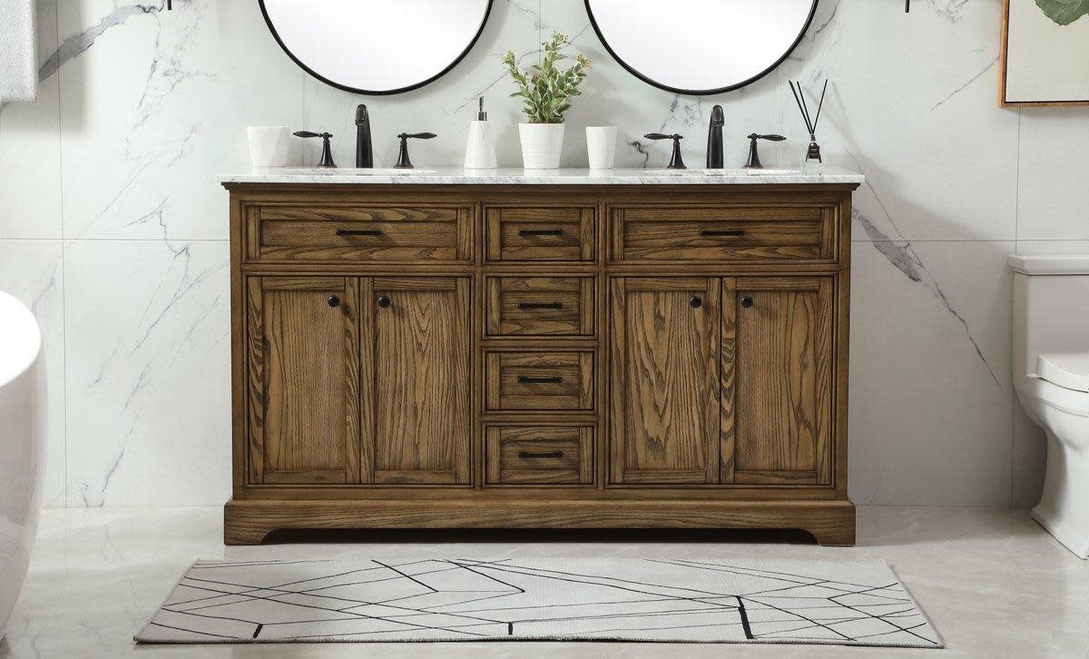 Elegant Lighting VF15060DWH Americana 60″ – Natural Wood