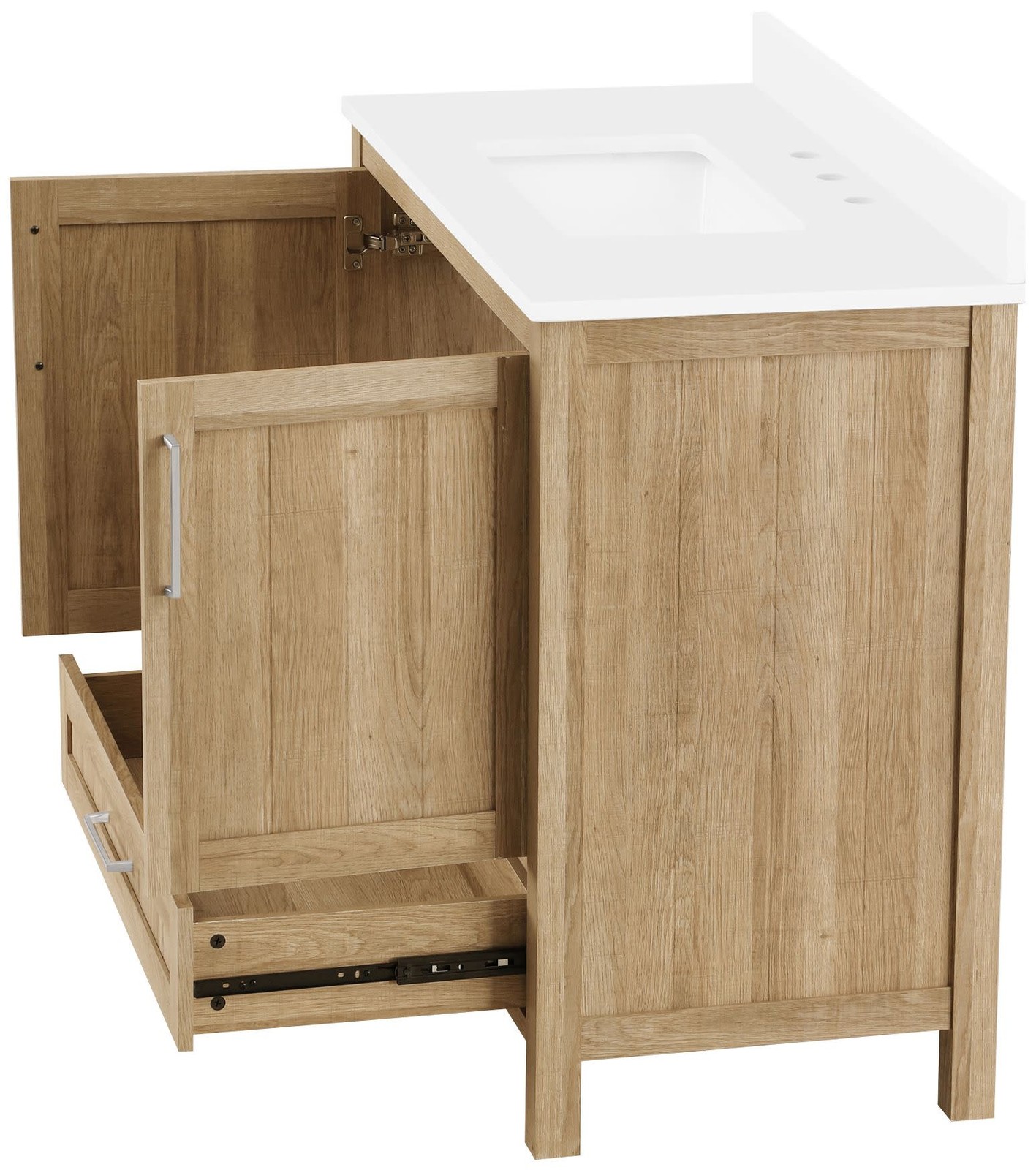 Ove Decors Kansas 36 Kansas 36″ – White Oak / Cultured Marble Top
