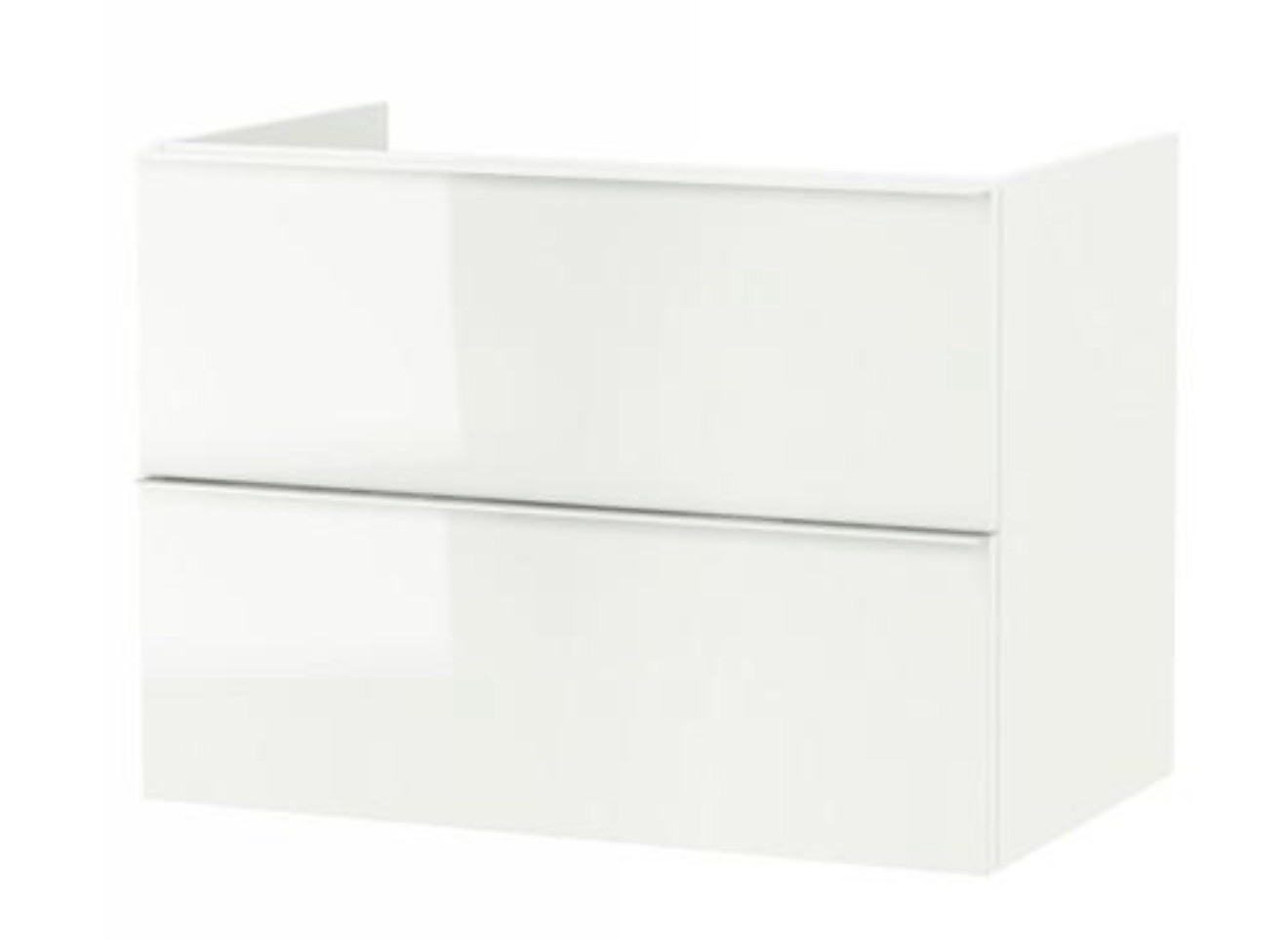 New IKEA GODMORGON Bathroom vanity 39 3/8” Wide high gloss white 803.440.94