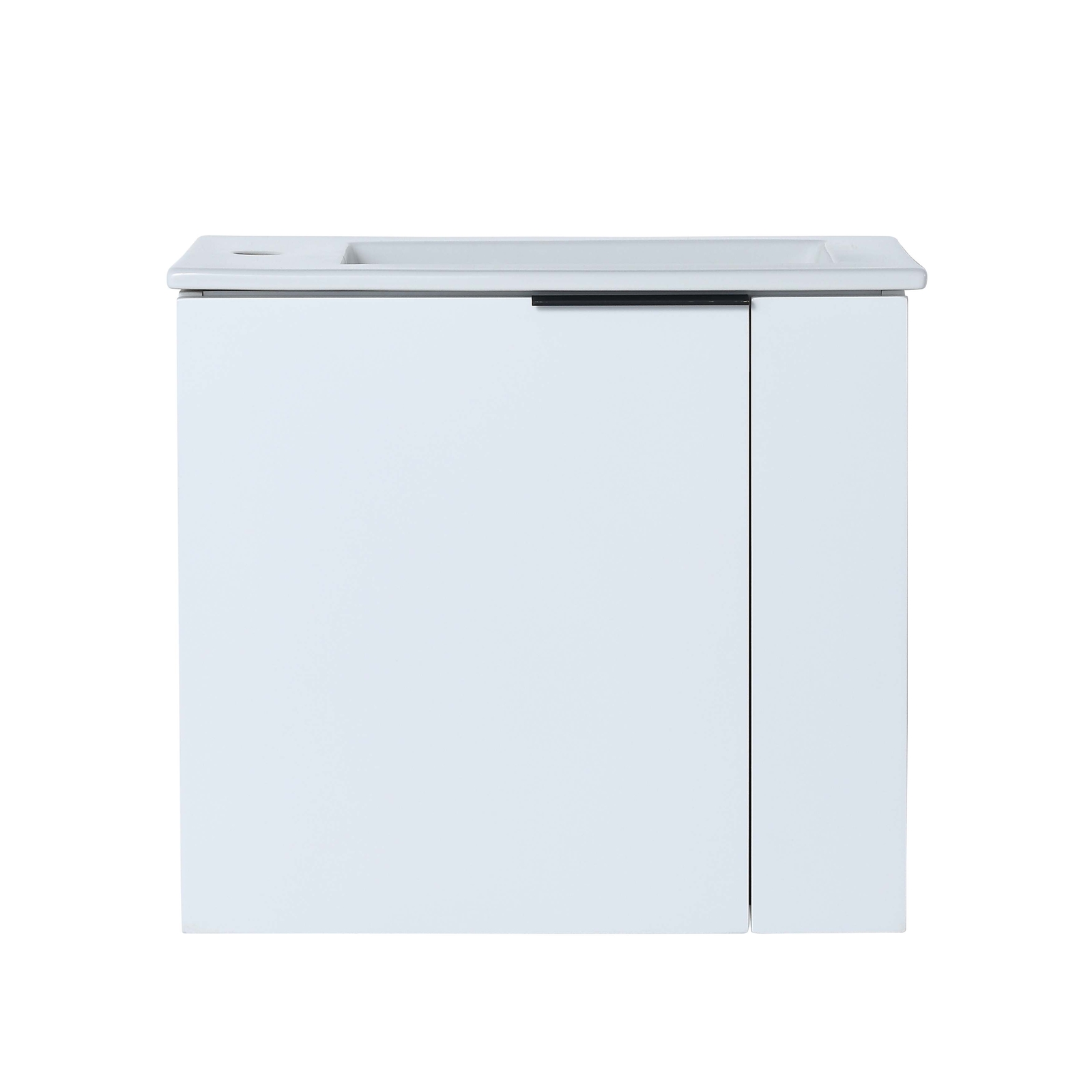 22” Wall Mounted Small Floating Bathroom Vanity w/ Sink Soft Close Door White