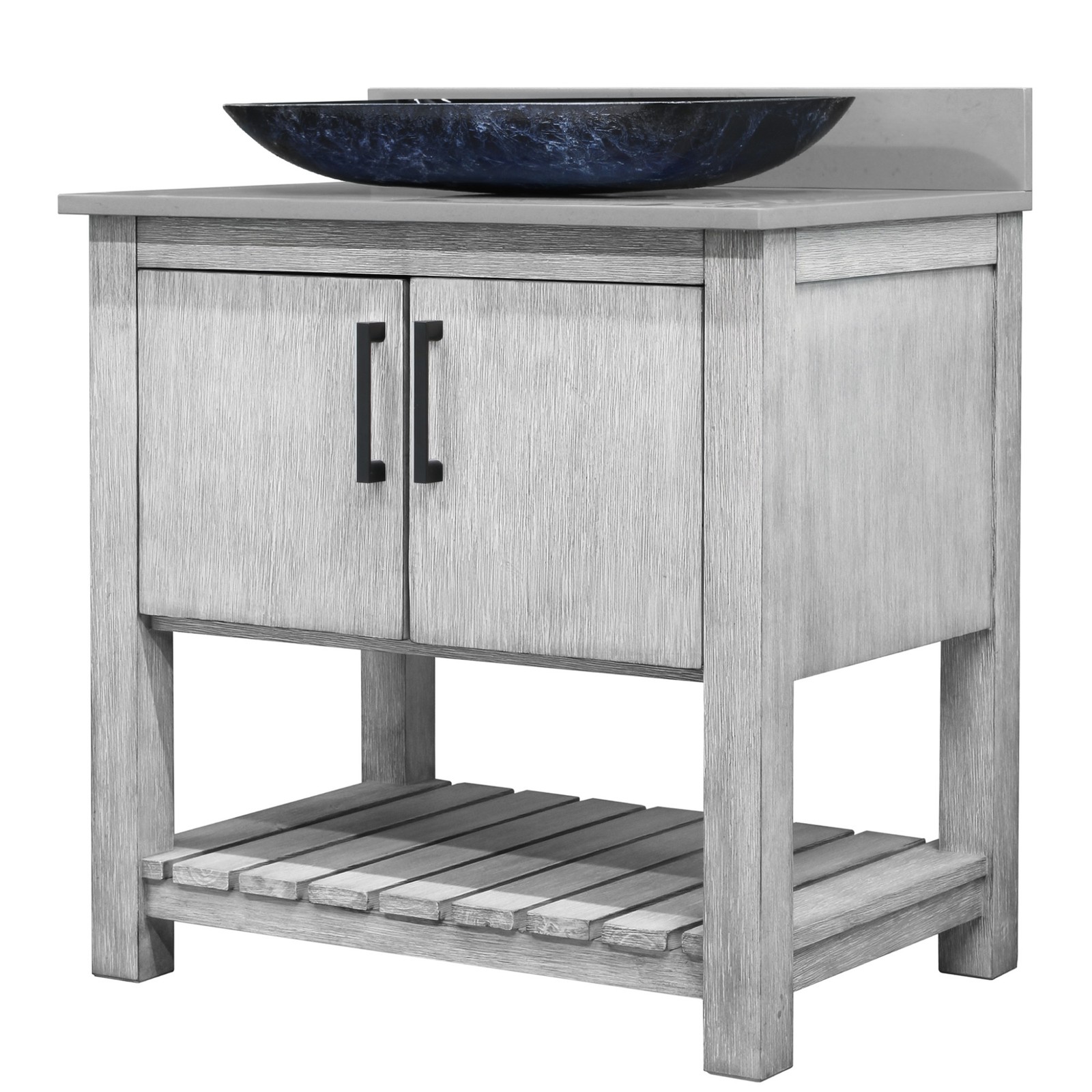 Miseno MV-30SG-NOBV-280-19034-MIR 30″ – Stonewash Grey / Storm Grey Top / Matte