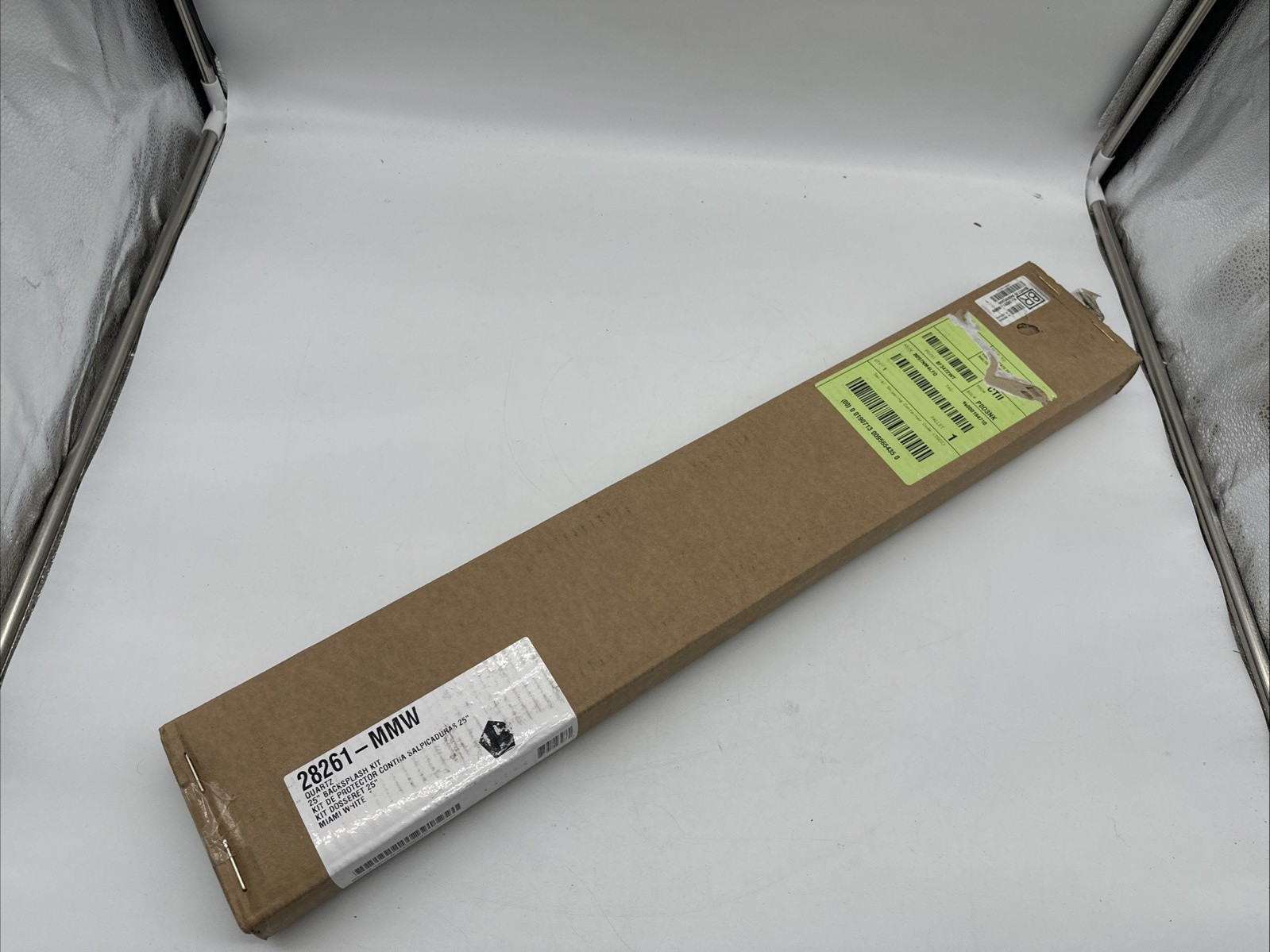 Kohler Silestone Quartz Backsplash Miami White 25″ 28261-MMW