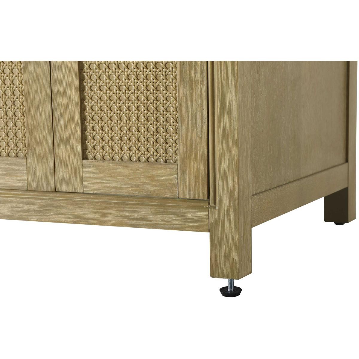 Elegant Lighting VF29524LO Alina 24 X 35 inch Linen Oak Bathroom Vanity Cabinet