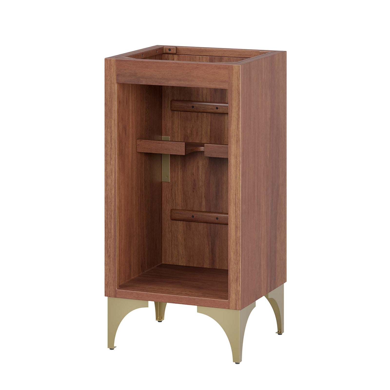 Modway Daylight 18″ Bathroom Vanity Cabinet in Walnut – Sink Basin Not Included