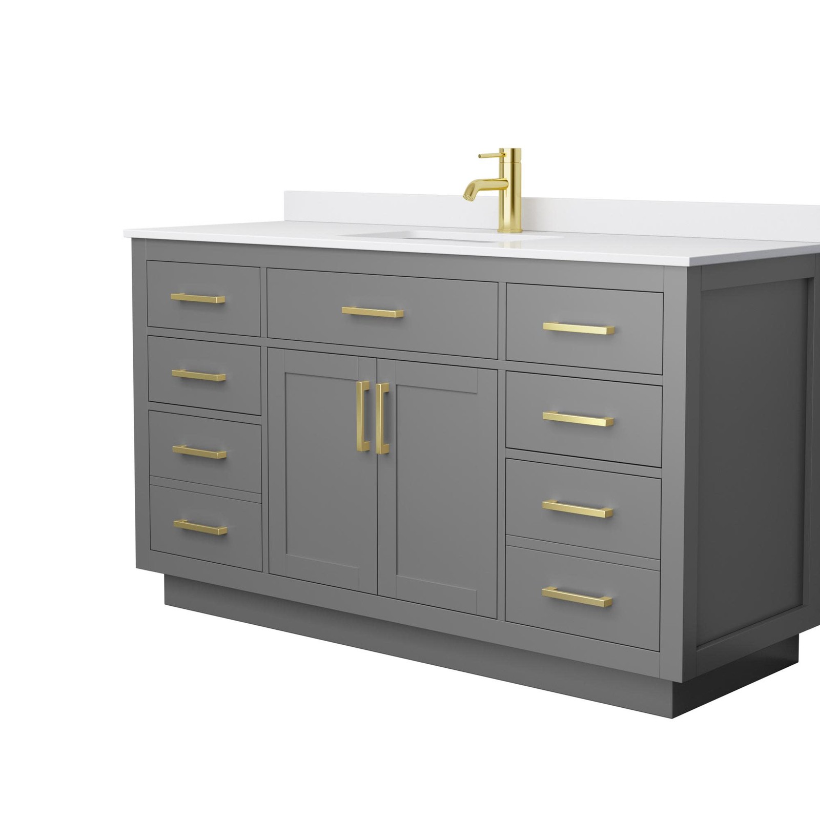 Wyndham Collection WCG262660S-VCA-UNSMXX Beckett TK 60″ – Dark Blue / Carrara