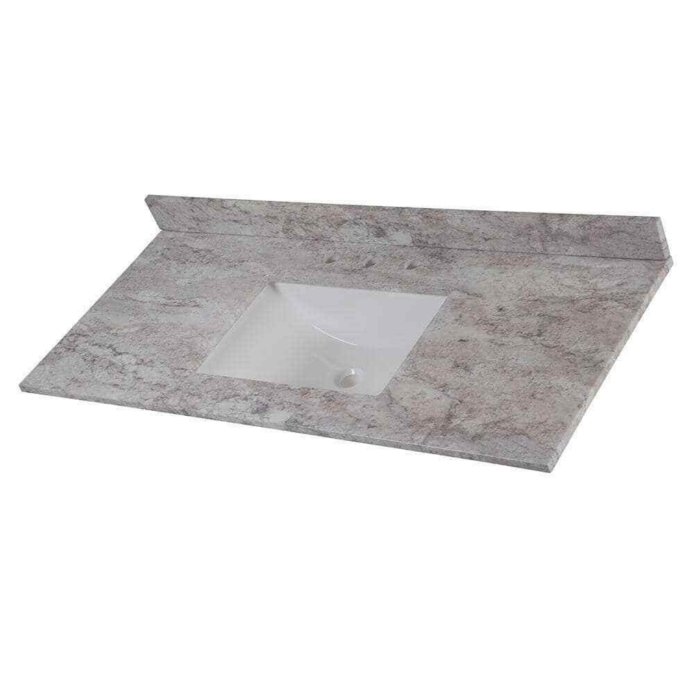 Home Decorators Collection 49 in. x 22 in. Stone Effects Winter Mist Vanity Top