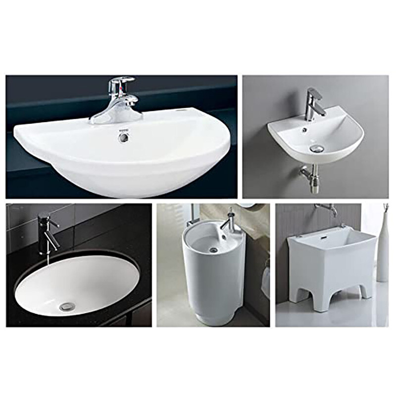 Bathroom Basin Sink Double Ring Hole Overflow Covers Chromed for Ceramic Sinks
