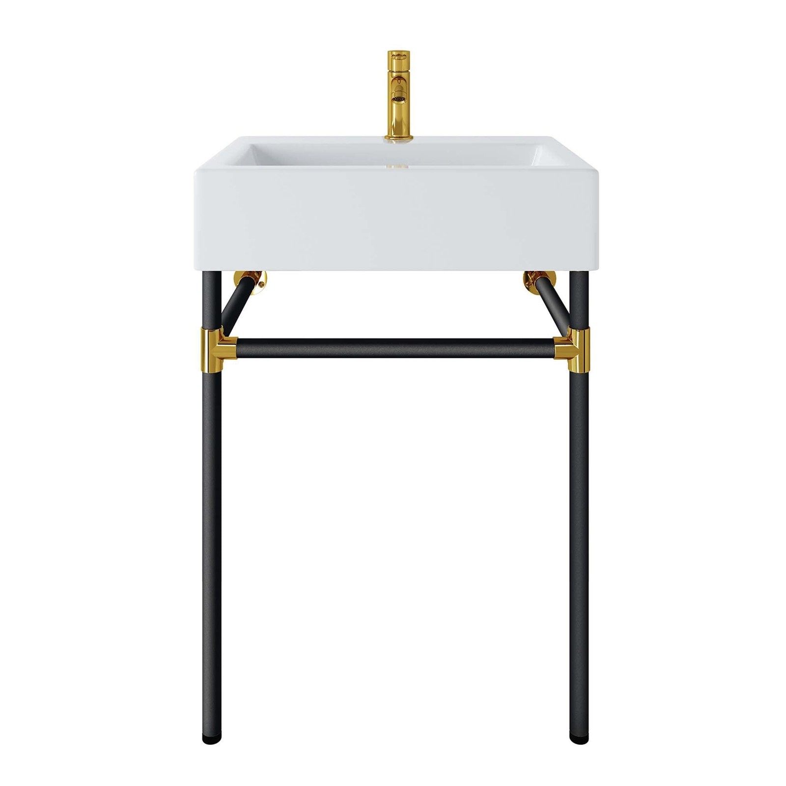Redeem 24″ Wall-Mount Black Stainless Steel Bathroom Vanity