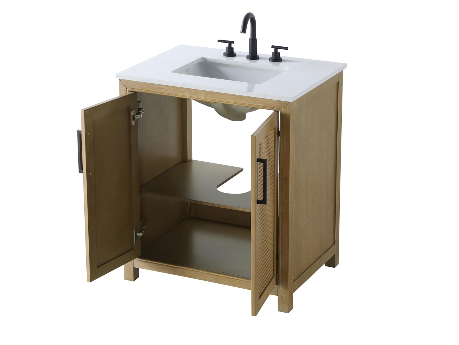 Elegant Lighting VF29530 Alina 30″ – Hazel Oak