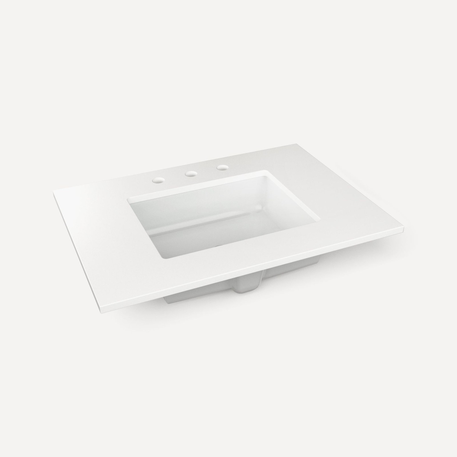 Robern TB31UCO-8 31″ Quartz Vanity Top for Widespread Faucet – Quartz White