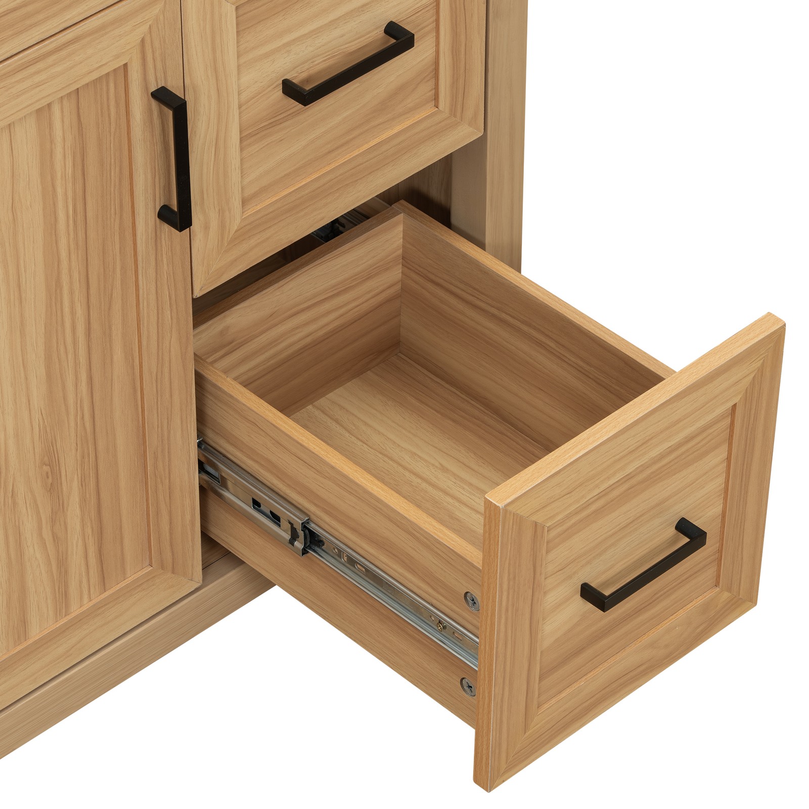 30″ Bathroom Vanity Solid Wood Frame W/Soft Close Door 2 Drawers Storage Cabinet