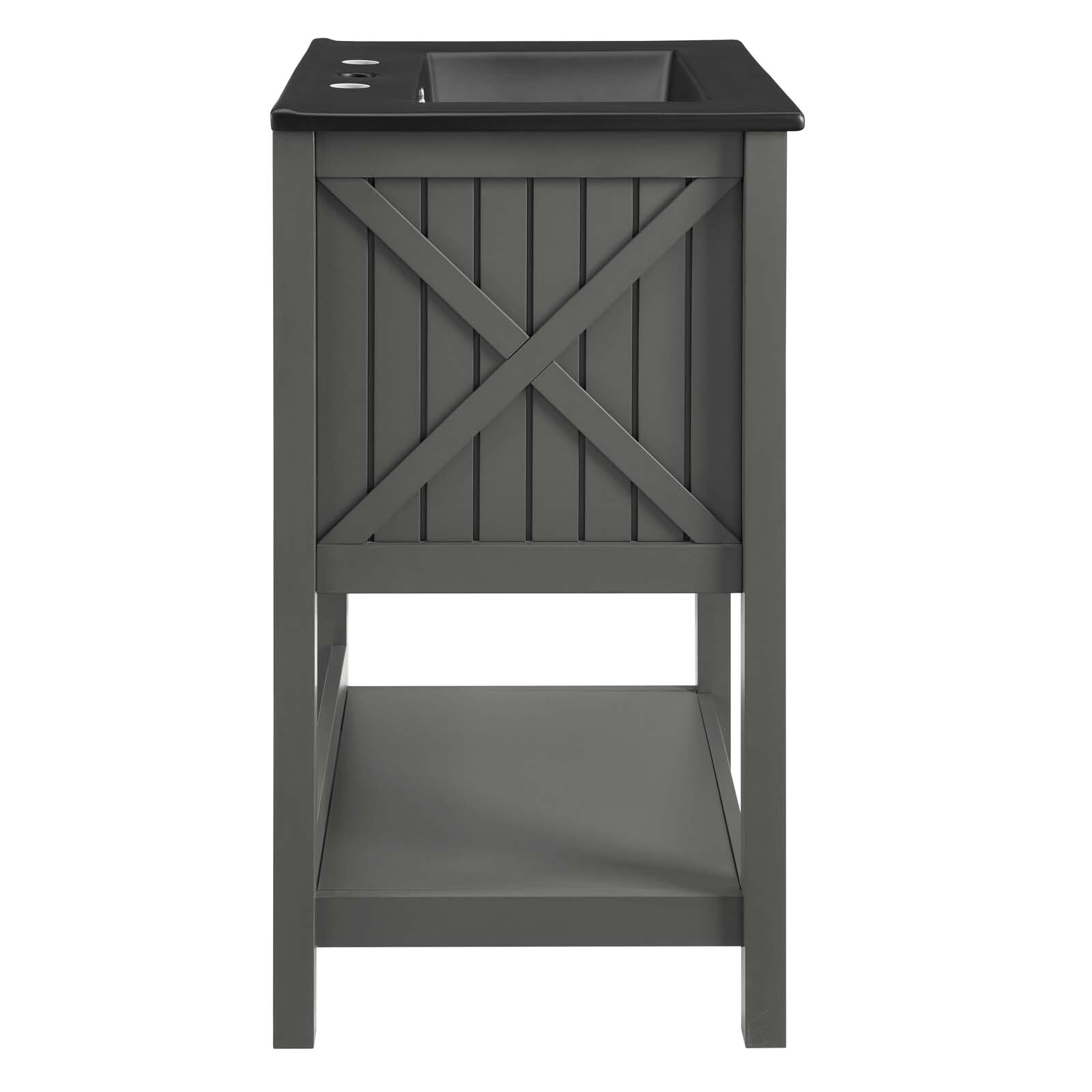 Modway Steam 24″ Bathroom Vanity With Sink in Gray Black