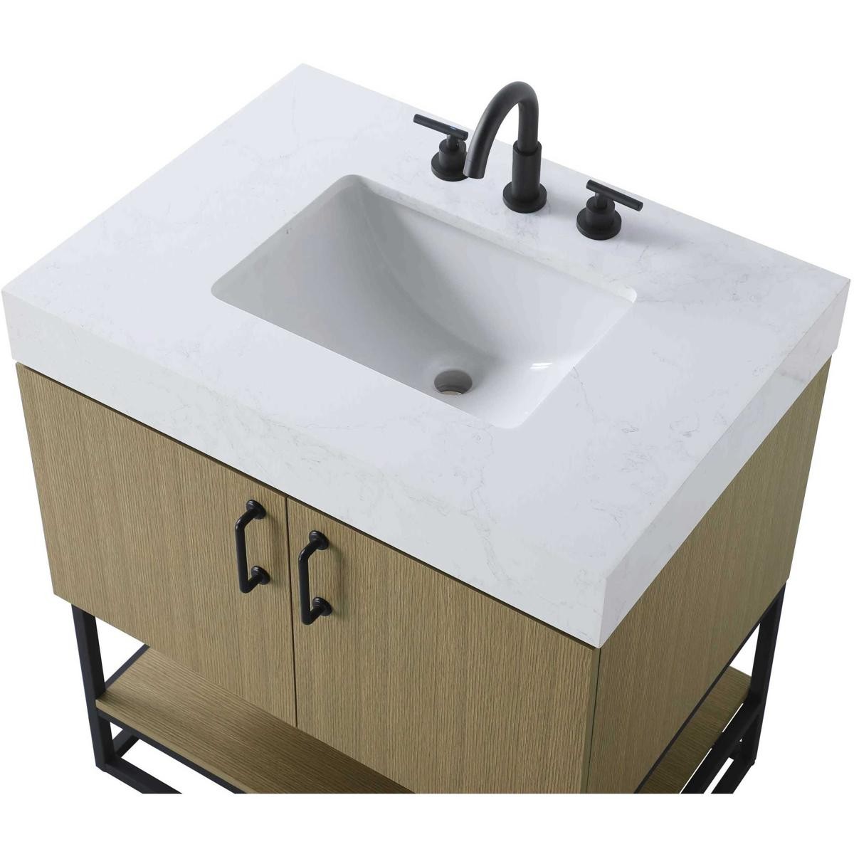 Elegant Lighting VF29230MHB Caroline Vanity Honey Brown