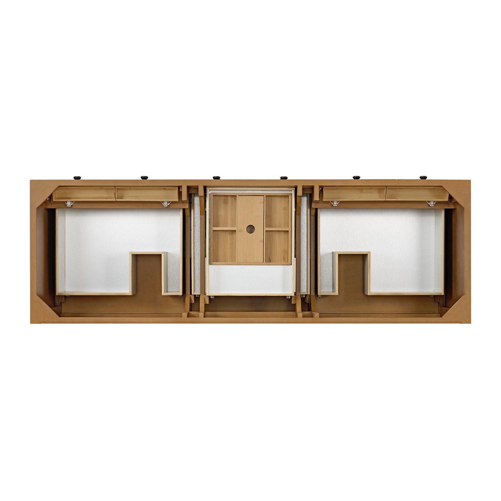 James Martin Vanities 505-V72-FEJP Malibu 72″ – Amber Birch