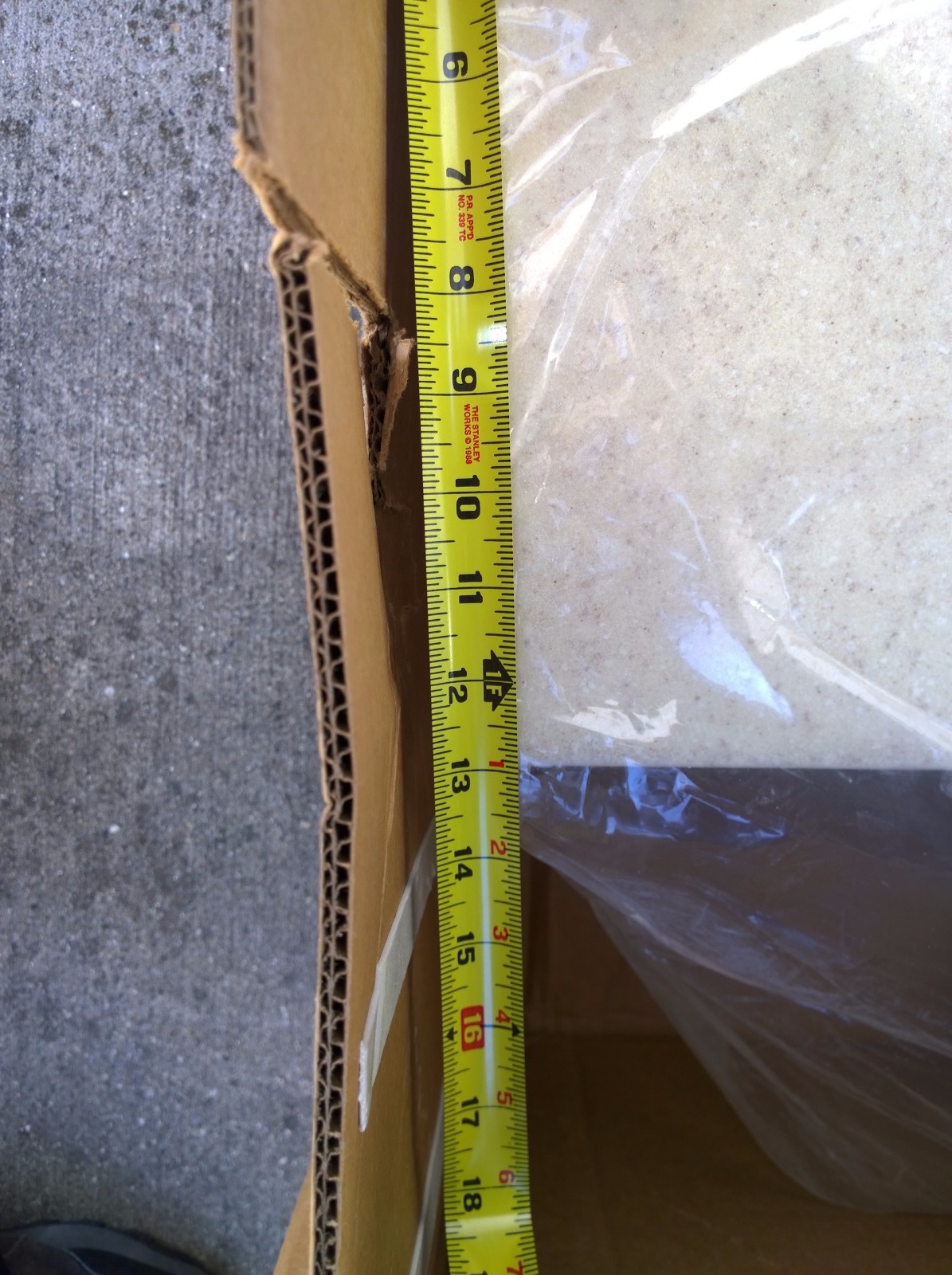NIB Bath Premium CULTURED GRANITE Vanity Cabinet Top SINK 68″W x 22″/13″ D