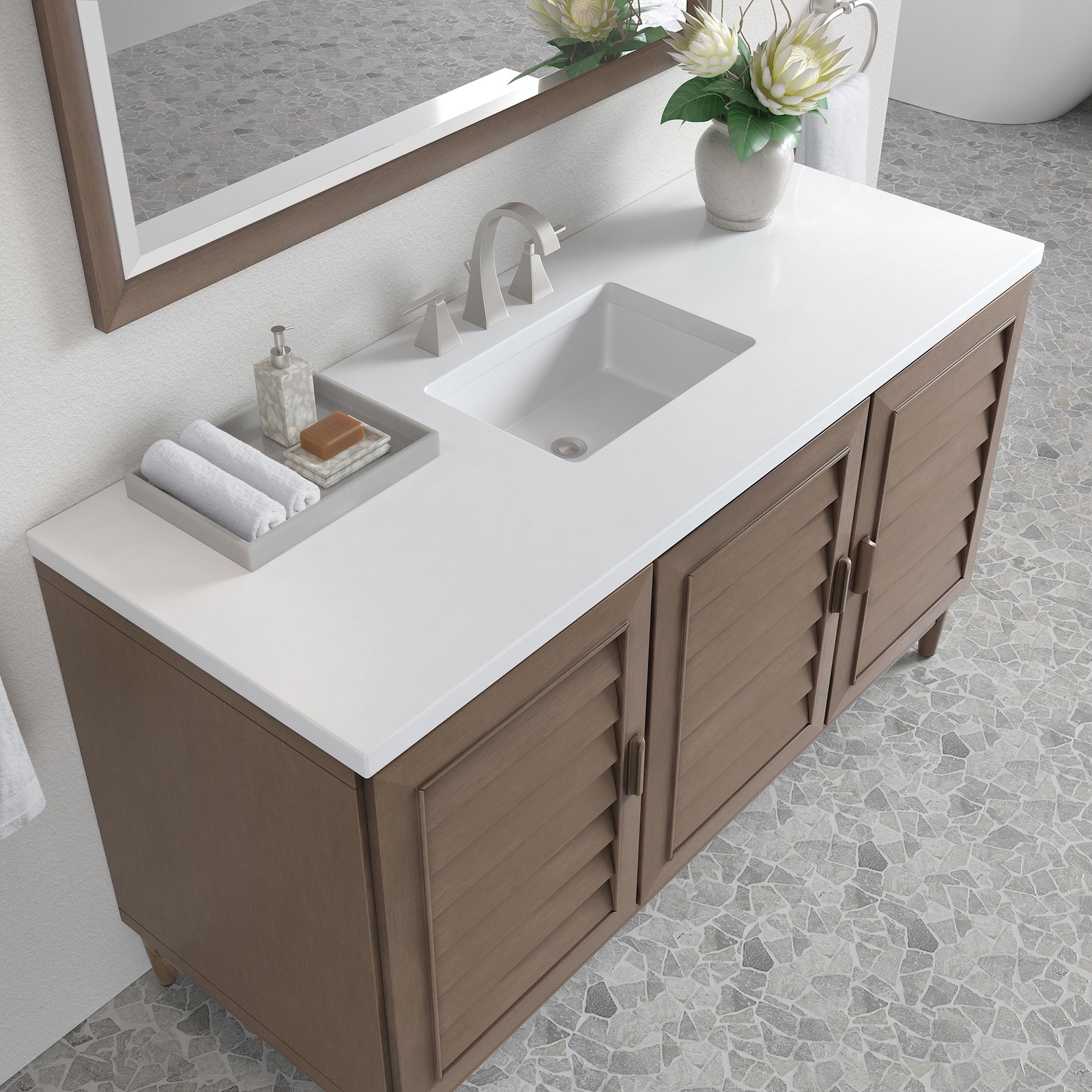 James Martin Vanities 620-V60S-3WZ Portland 60″ – Wood