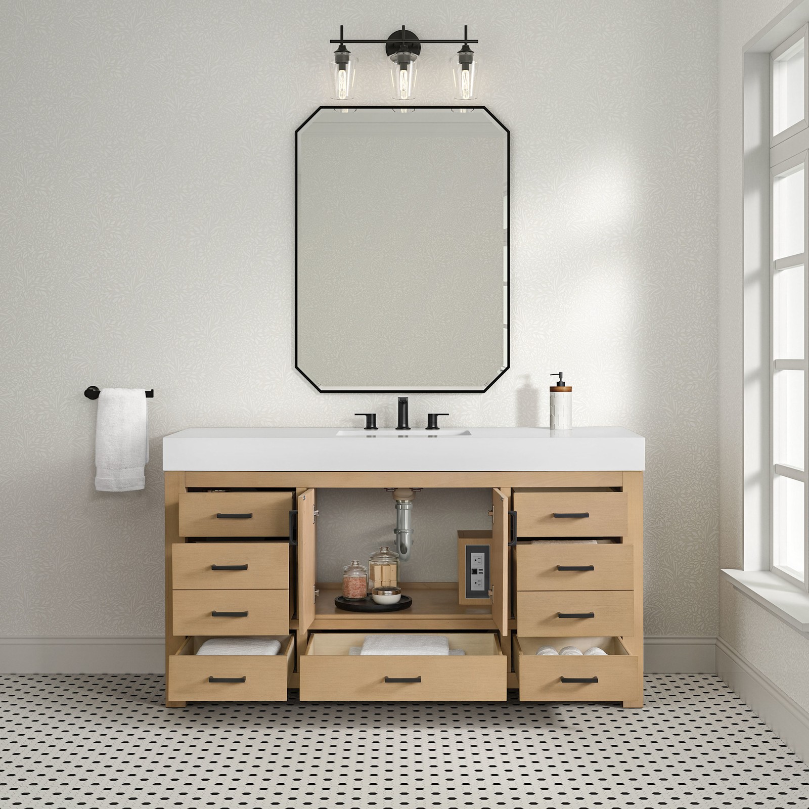 Miseno MV-MN520V60S Alanya 60″ – Warm Oak