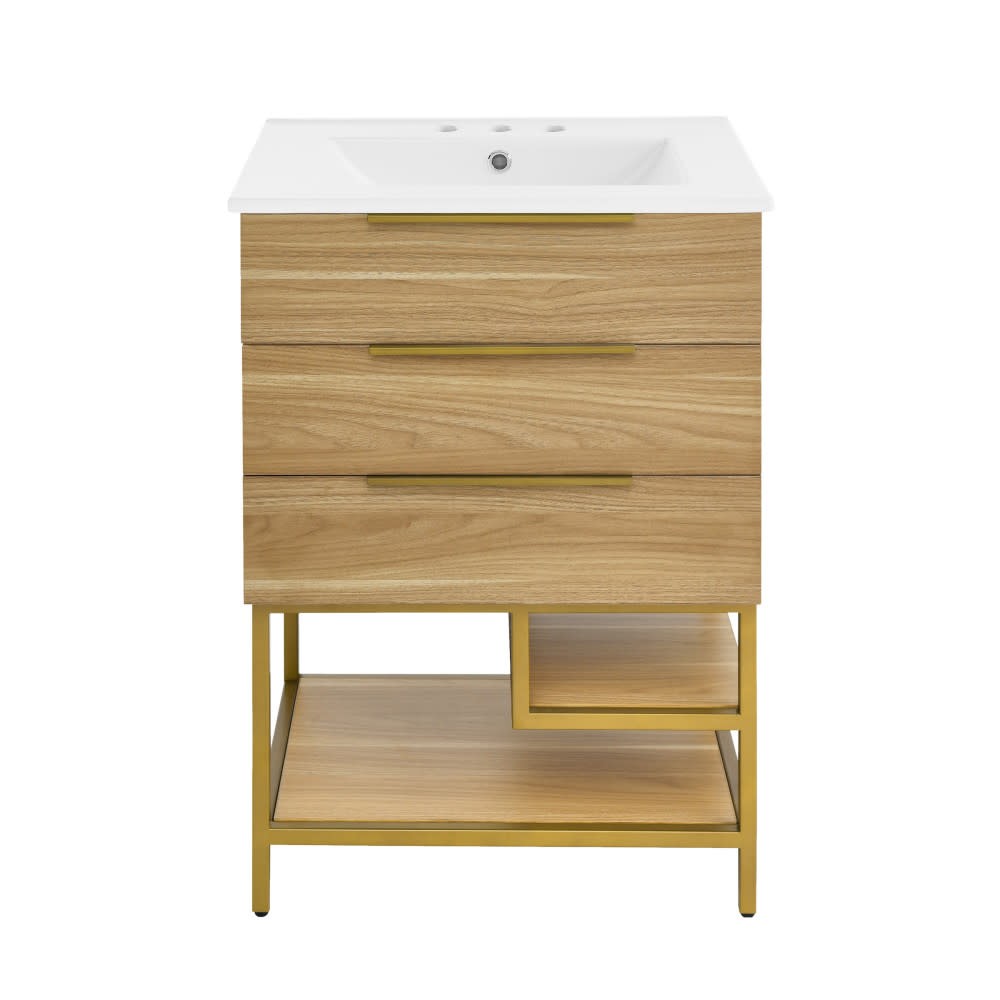 Swiss Madison SM-BV380-3 Carre 24″ – Golden Oak / White