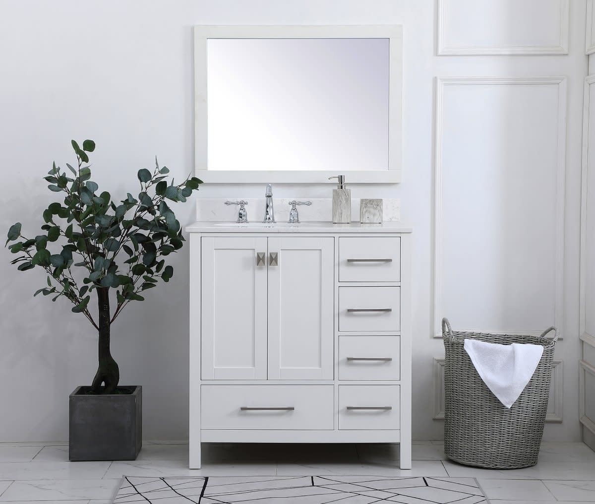 Elegant Lighting VF18832-BS Irene 32″ – Grey