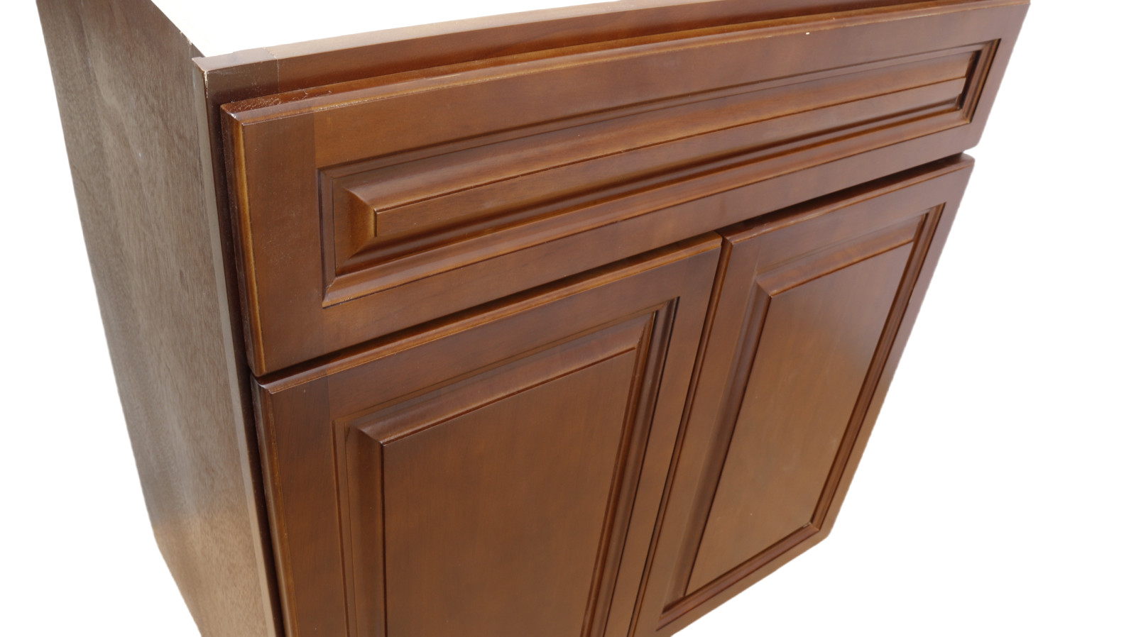 30″ Solid Wood Bathroom Vanity – Chocolate Finish (Two-Door Classic Style)