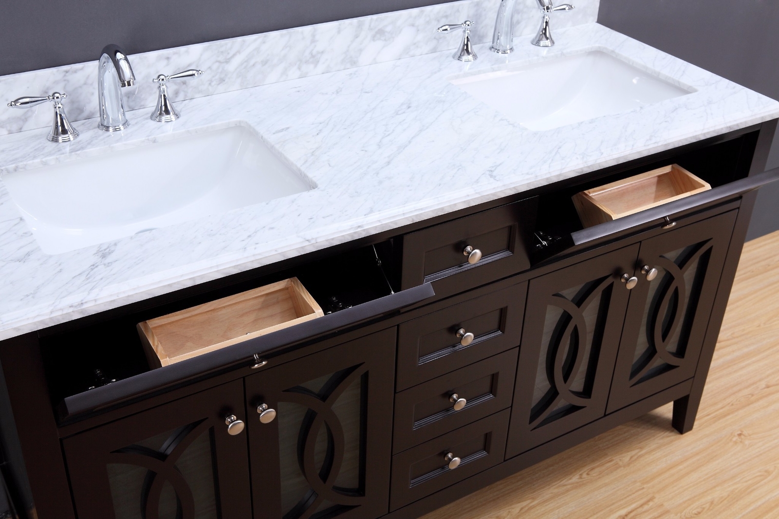 Bathroom Vanity – Transitional Bathroom Vanity Set – Double Sink – Rocca 60″