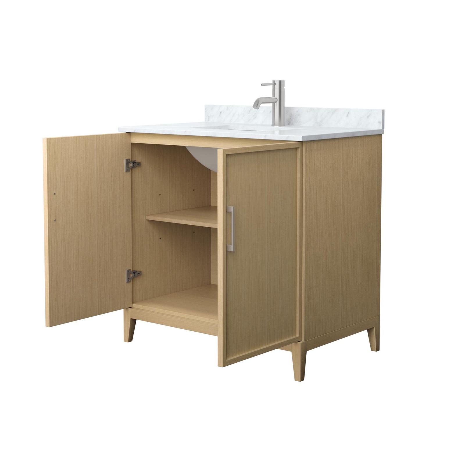 Wyndham Collection WCH717136S-CM-UNSMXX Elan 36″ – White / Brushed Nickel