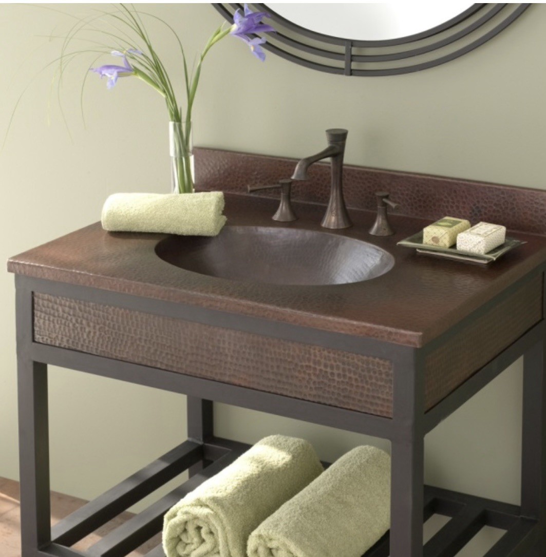 Native Trails Sedona Reclaimed Antique Copper 30-inch Vanity Top With Sink- NEW