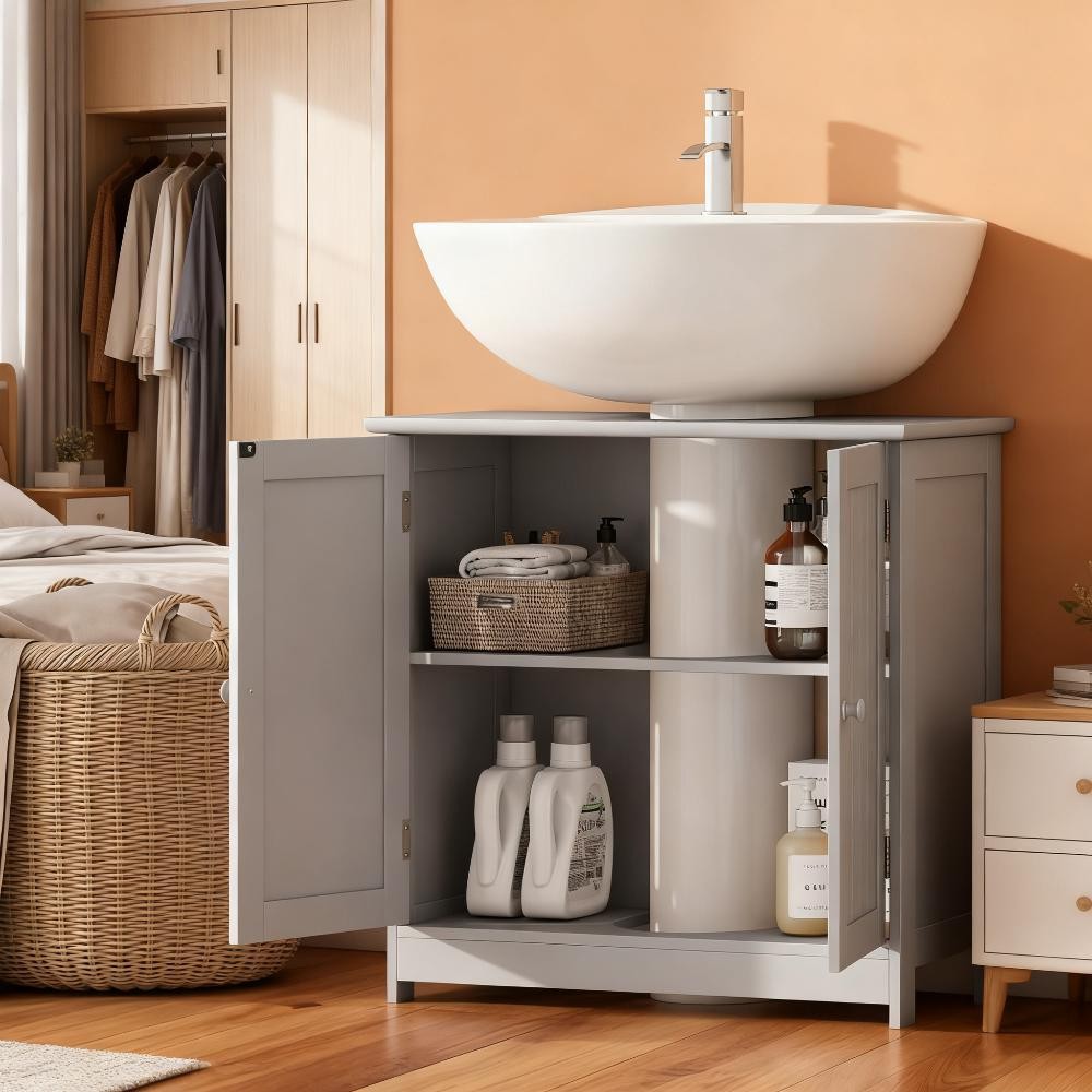 Bathroom Storage Cabinet – Under Sink 2 Doors No Bathroom Basin