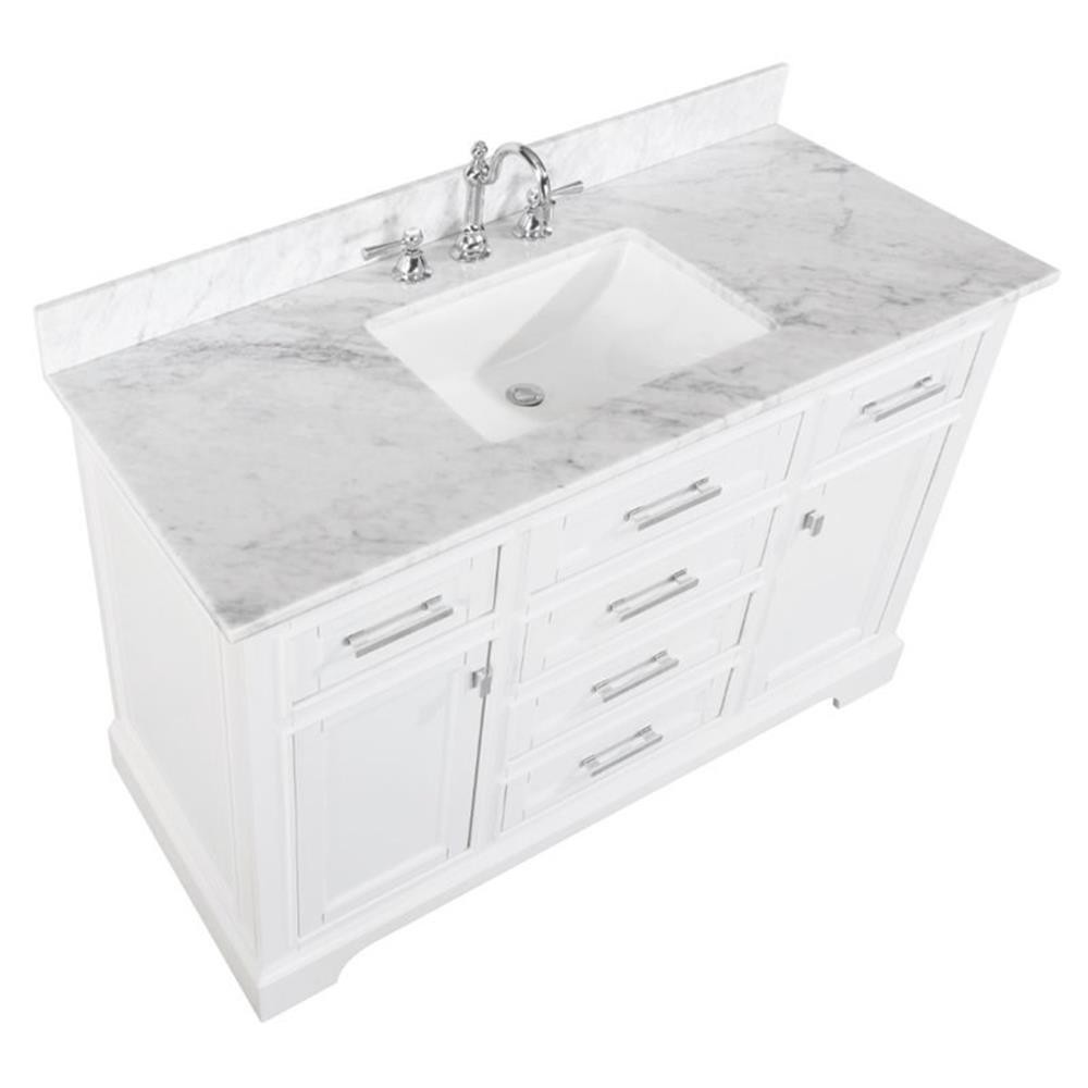 Maklaine 48″ Single Vanity in White