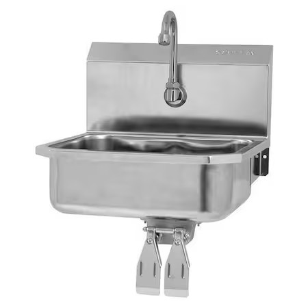 Sani-Lav 605D-0.5 Hands-Free Sink, 16″X15.25″X13″, Silver