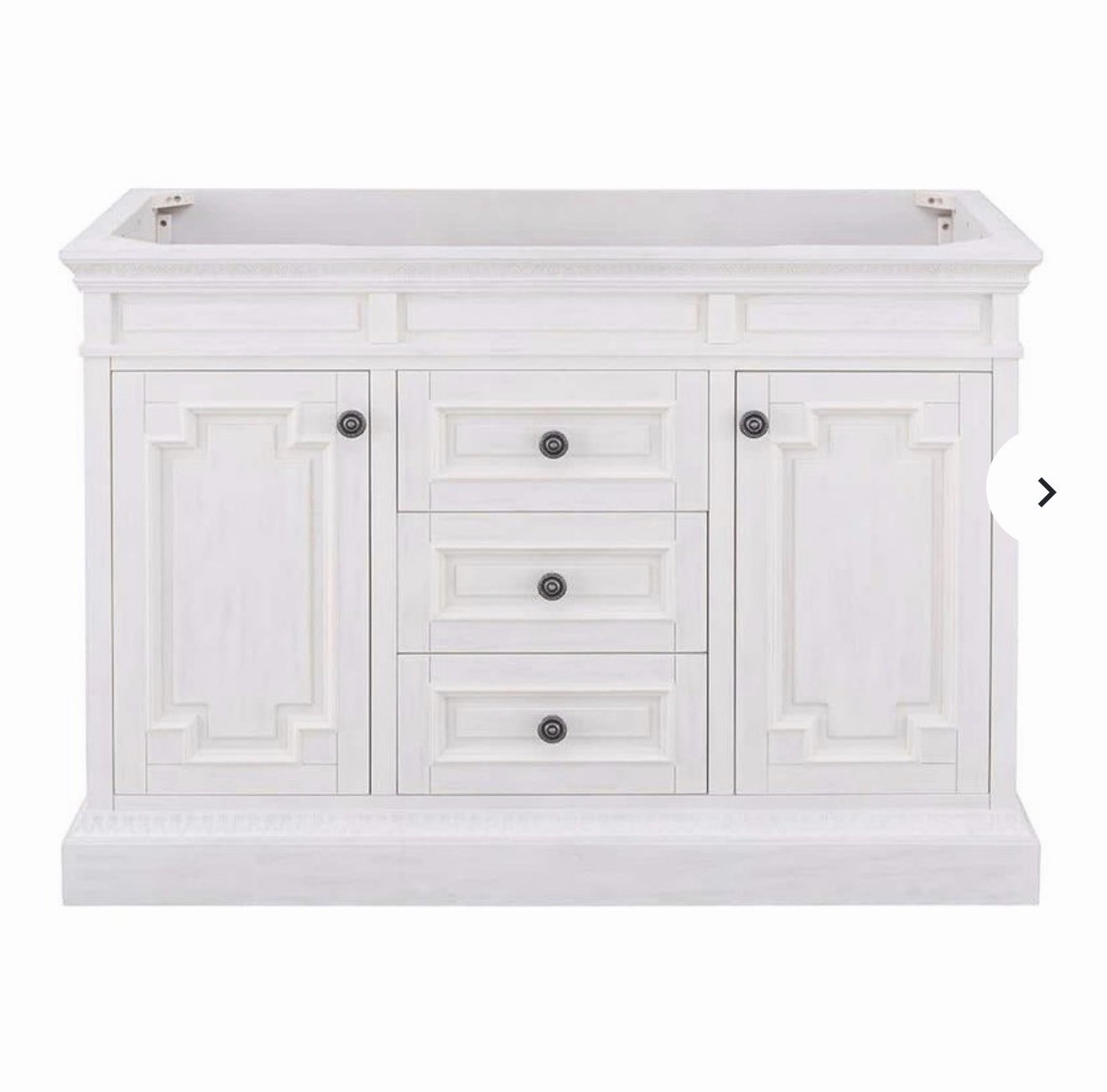 Cailla 48 in. W x 21.50 in. D Bath Vanity Cabinet in White Wash.