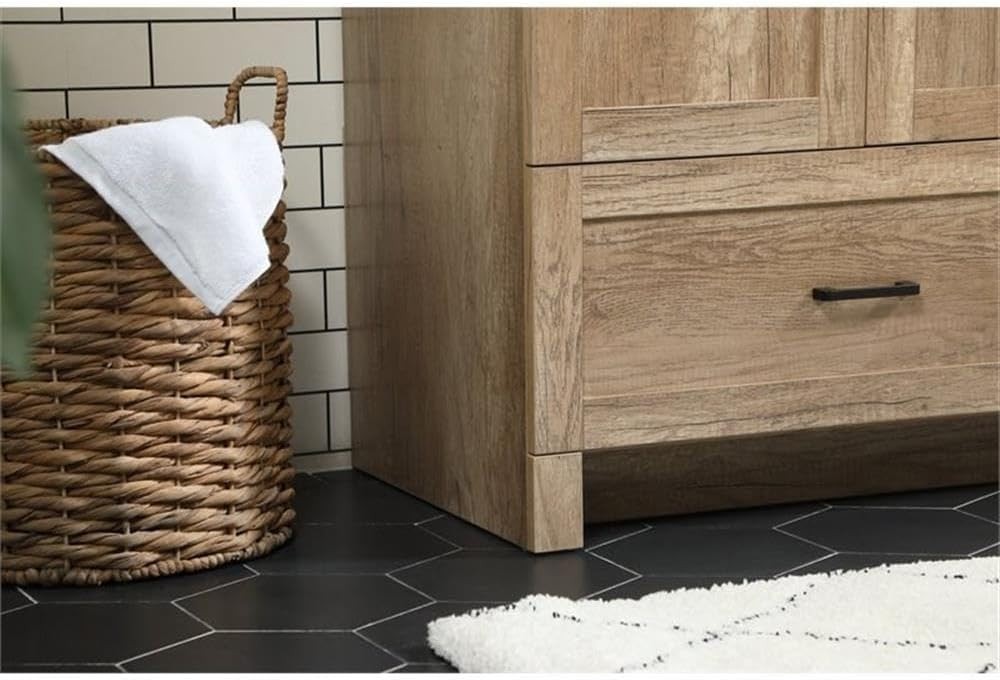 Elegant Lighting VF2842NT 42 inch Single Bathroom Vanity in Natural Oak