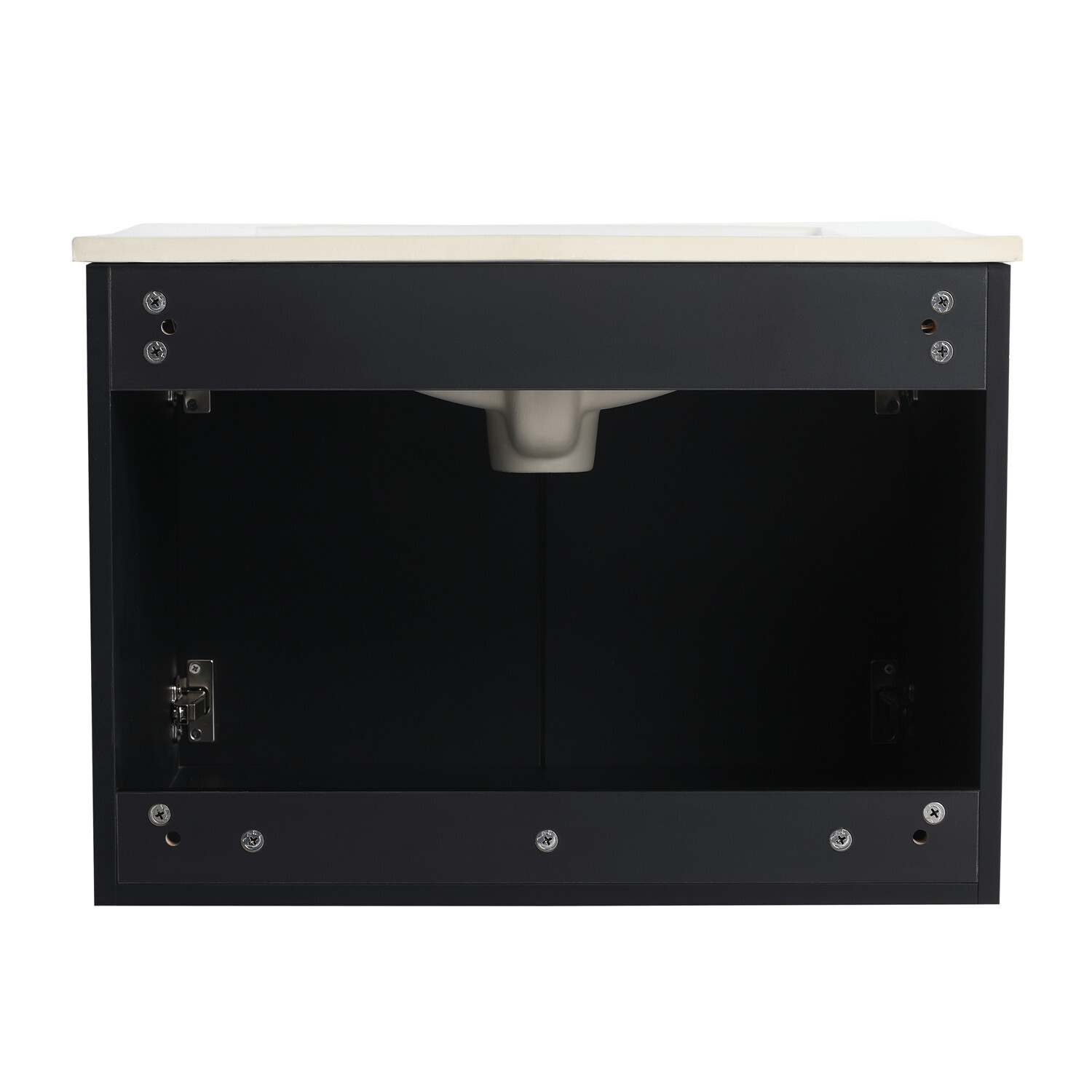 24″ 30″ Wall Mounted Bathroom Vanity with Sink, Floating Vanity Cabinet 2 Doors