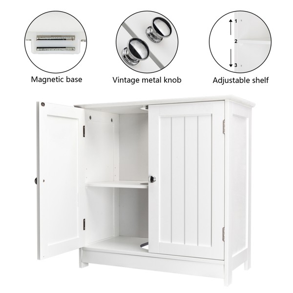 New Waterproof Design for White Modern Bathtub Sink Cabinet and Storage Cabinet