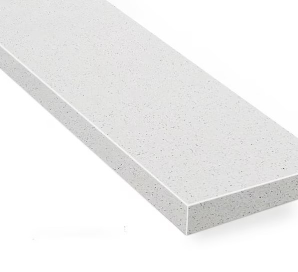 21.25 in. W Quartz Vanity Sidesplash in Snowstorm White