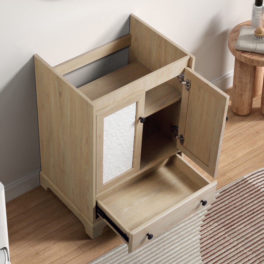 Ready to Assemble Bathroom Cabinet 24″ Wooden Vanity Sink Base