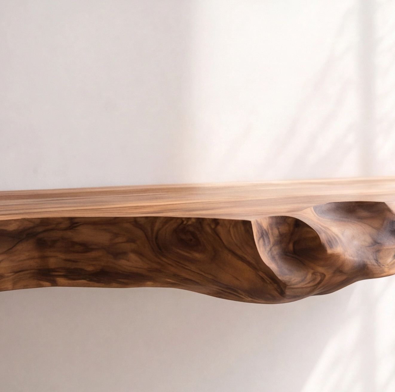 Floating Wood Shelf Live Edge Wall Shelf Rustic Modern Floating Shelf Minimalist